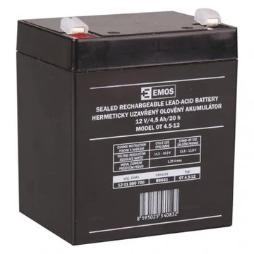 EMOS Szünetmentes ólomakkumulátor 4,5 Ah - riasztó - tűzjelző berendezésekhez